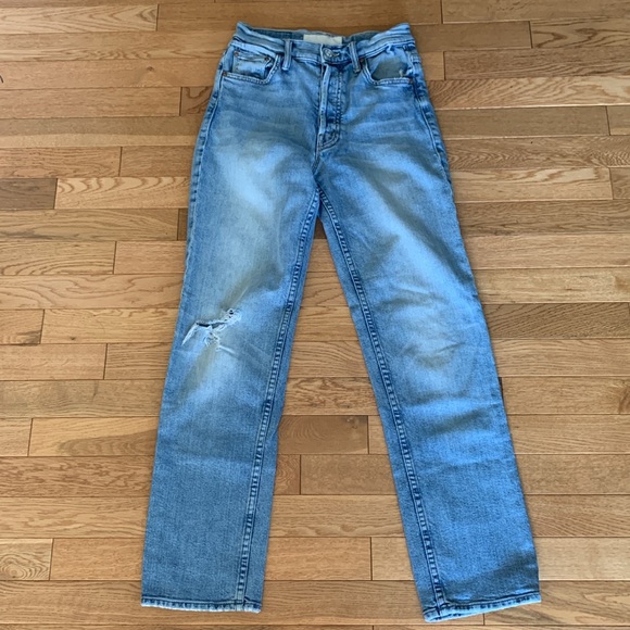 📌 MOTHER Superior Tomcat Ankle In Color Gospel Grace Jeans - Picture 2 of 9